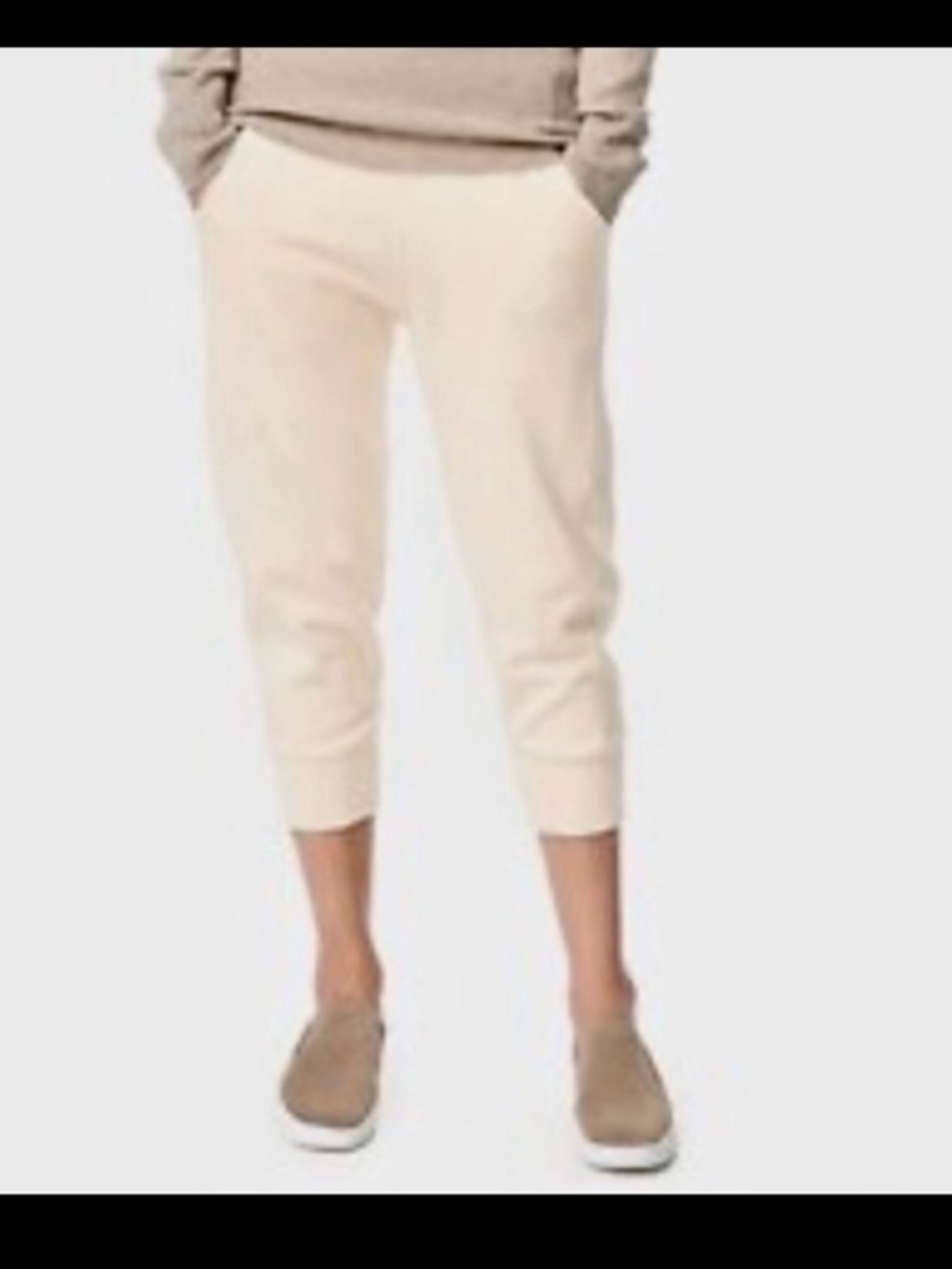VINCE Terry Cotton Cropped Jogger